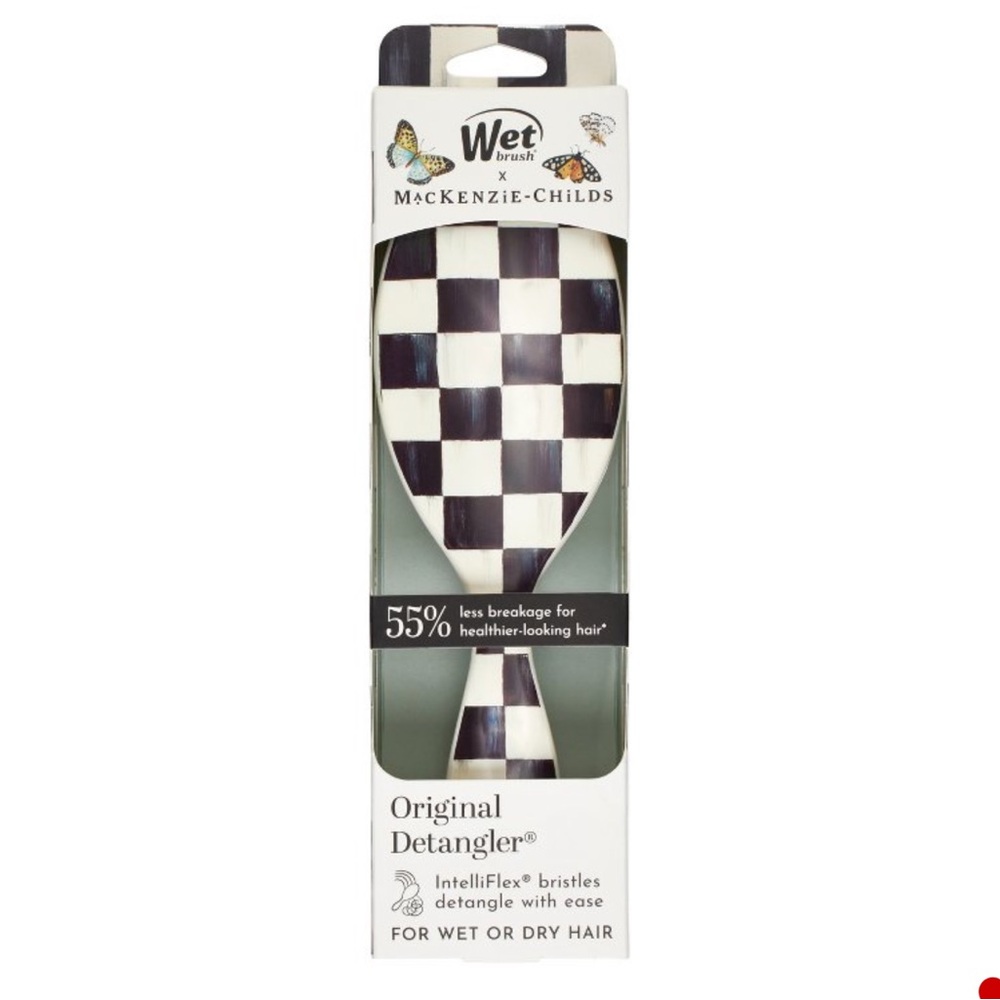 Wet Brush x MacKenzie Childs OG Detangler Hair Brush - Courtley Check